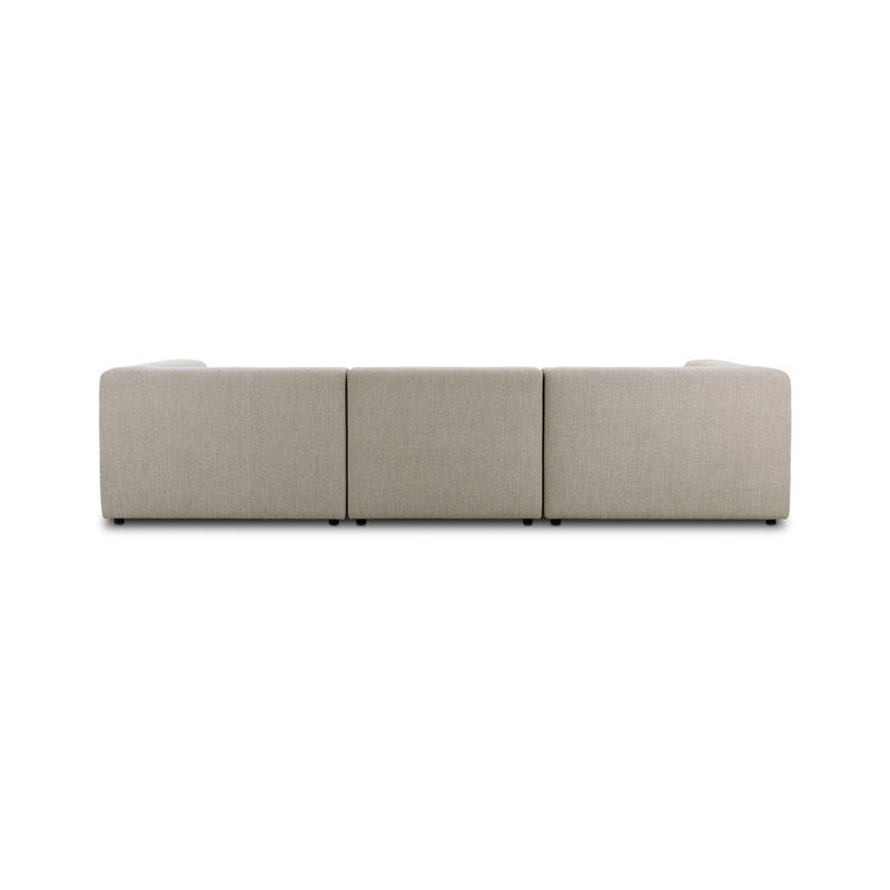 Lawndale 3PC LAF Sectional-Napa Sandstone, Right Hand Facing