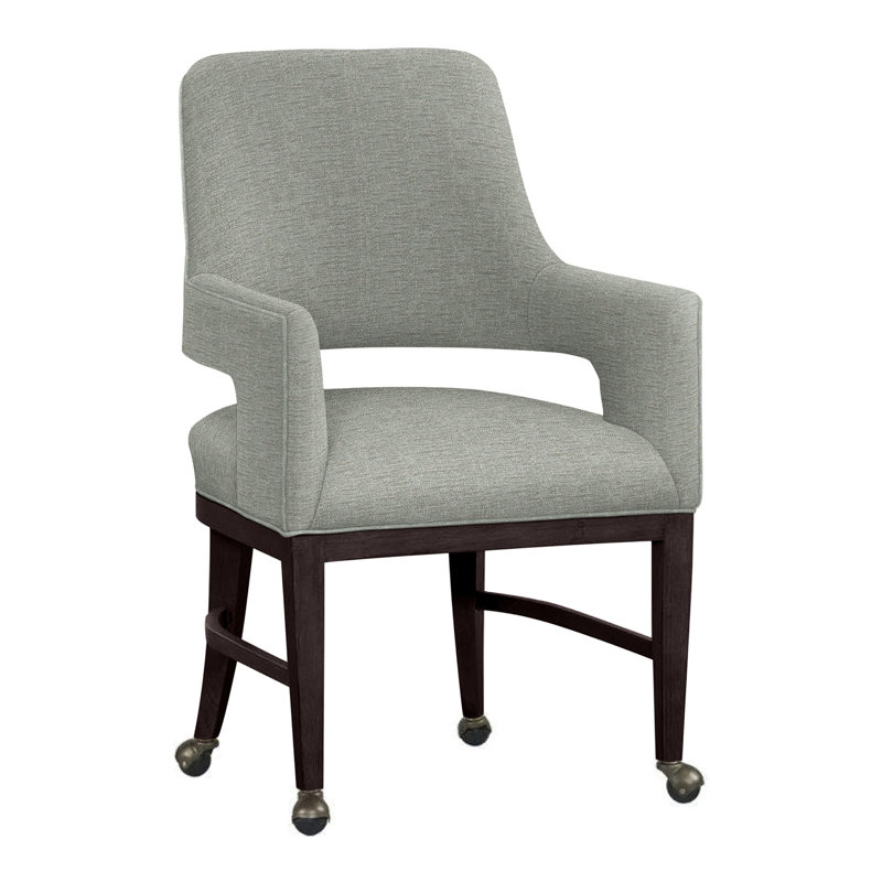 Josie 19.5'' H Upholstered Beech Armchair, Putty (3152 65), Espresso