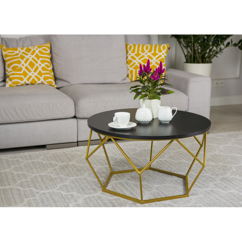 Ainsworth Frame Coffee Table, Black, Gold