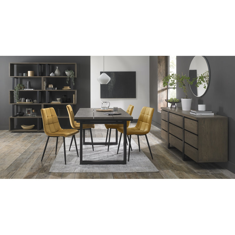 Padstow 4 - Person Extendable Dining Set, Mustard