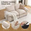Canapé 72 places en tissu d'ameublement 72 po Chenille-1146901286