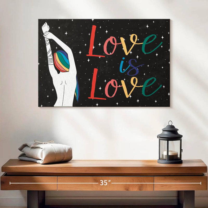 Tergel Starry Pride Love Is Love, H 16 po x l 24 po