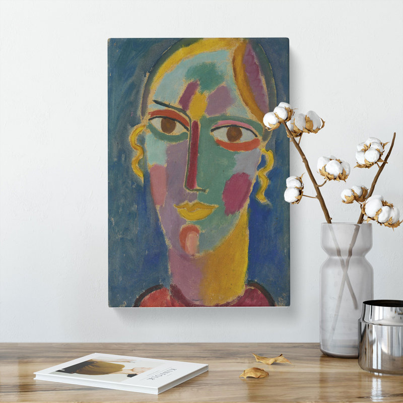 Portrait Of A Woman by Marianne Von Werefkin - Wrapped Canvas Painting, 76cm H x 50cm W x 3cm D
