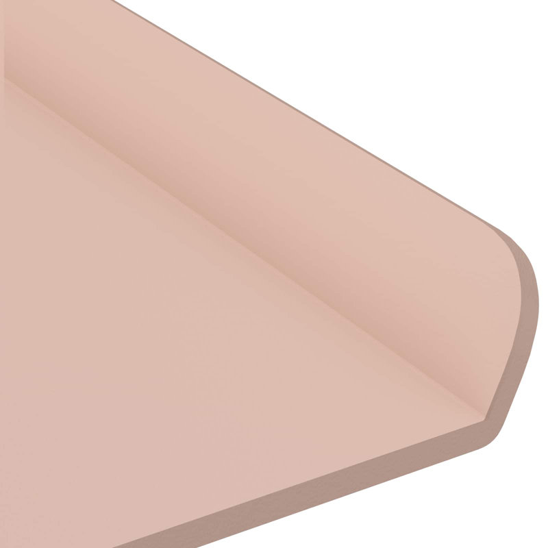 Steel Floating Shelf, Pink