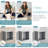 Latitude Run® Wall-mounted Square Cube Floating Shelves Set 2 For Display Shelves