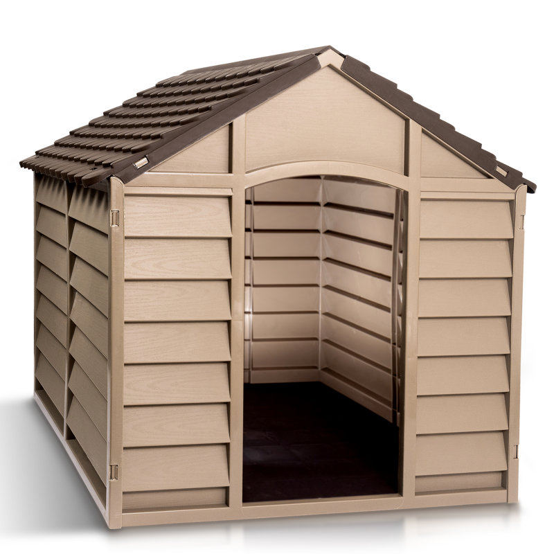 Niche pour chien Augie, H 32,3 po x l 33,1 po x P 33,8 po, Moka / brun