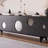 Black Solid Wood TVStands-2065462697