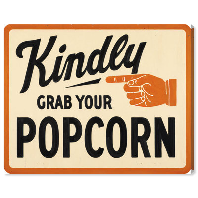 "Your Popcorn", reproduction d'art sur toile par Art Remedy, 30 x 24