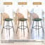 Yes Upholstered Chenille Bar Stool-2010457937-2010457940