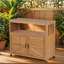 Ensemble de table de bar en bois avec rangement et buffet