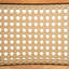 Chaise en bois d'acacia avec osier brun clair Netro