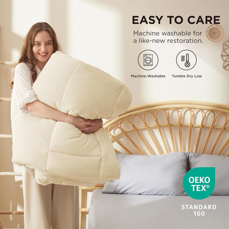 Couette édredon avec housse de couette - édredons matelassés, Double