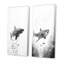 Danse du requin gris monochrome - ensemble de 2 décorations murales de requin-1759994478-1759994477