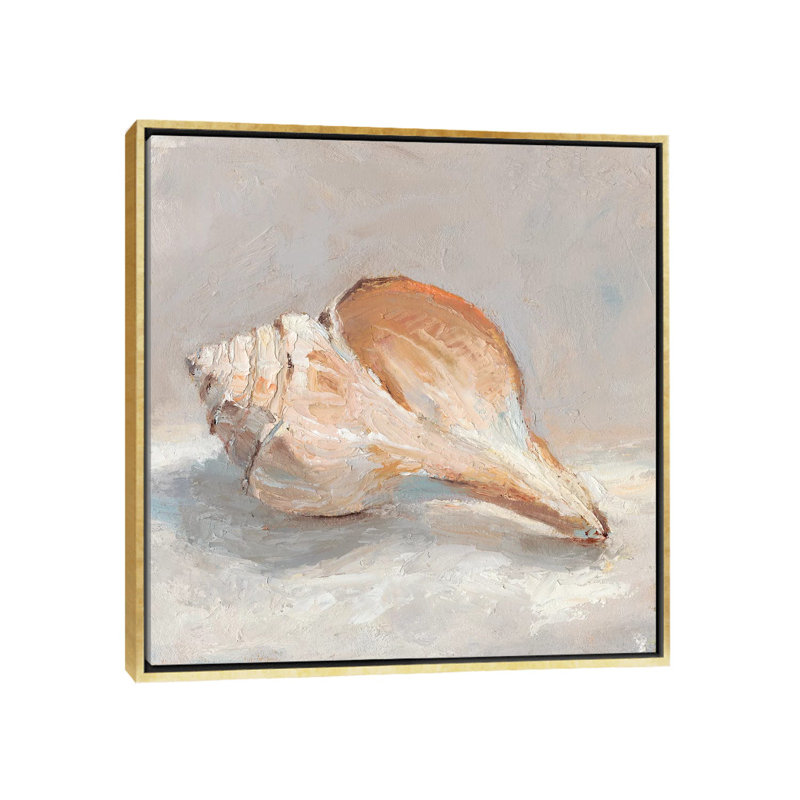 Reproduction d’art sur toile, "Impressionist Shell Study III" par Ethan Harper, H 18 po x l 18 po x 1,5 po, Pas de tapis