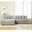 Zinia Upholstered 111'' Sofa & Chaise-153292407