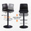 Tabouret de bar rotatif à hauteur réglable avec structure en métal-186712868-186712873