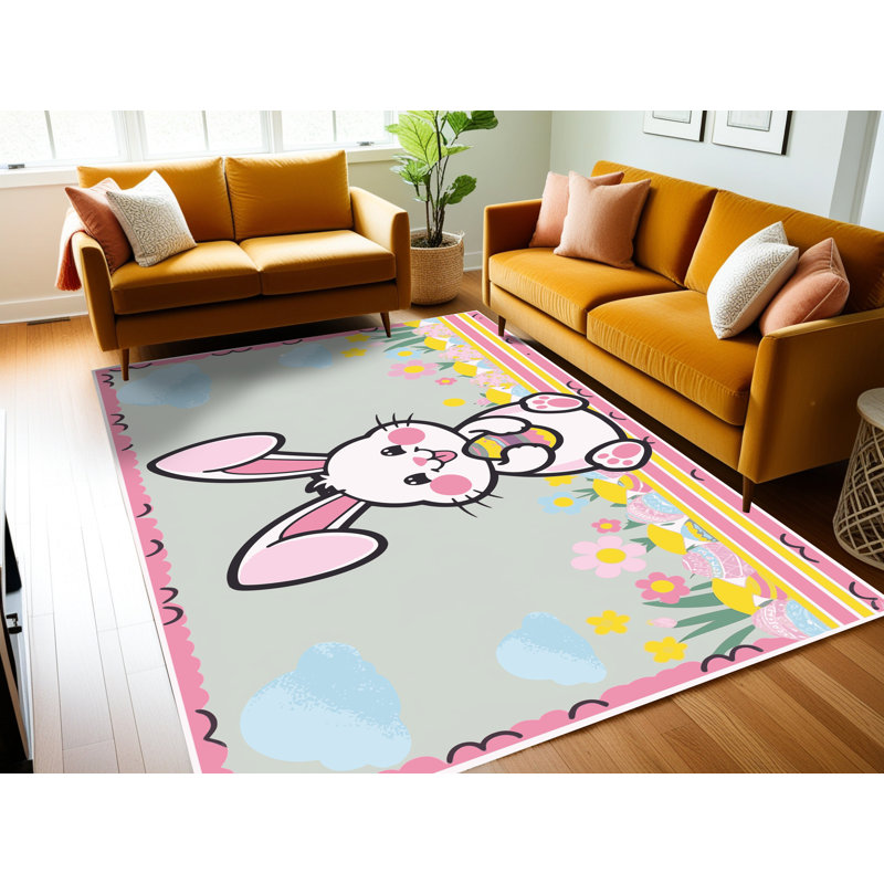 Le tapis des Fêtes de Pâques Printemps Aisle®, Rectangle de 5 pi x 8 pi