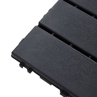 10Pcs Plastic Interlocking Floor Deck Tiles