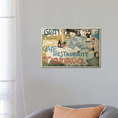 Gran Café Restaurant - Wrapped Canvas Print