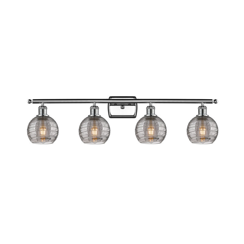 4 - Light Dimmable Vanity Light, Polished Chrome