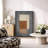 Mid Century Shape "Brown, Beige, Grey Abstract Blocks Artwork, Geometric Modern Rustic Minimalist Wall Pictures, Large Framed Canvas Giclee Print Wall Art"-100708183-100708184