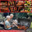 Barbecue au charbon Barrel, grands barbecues au charbon avec tablette latérale, barbecue extérieur (noir)