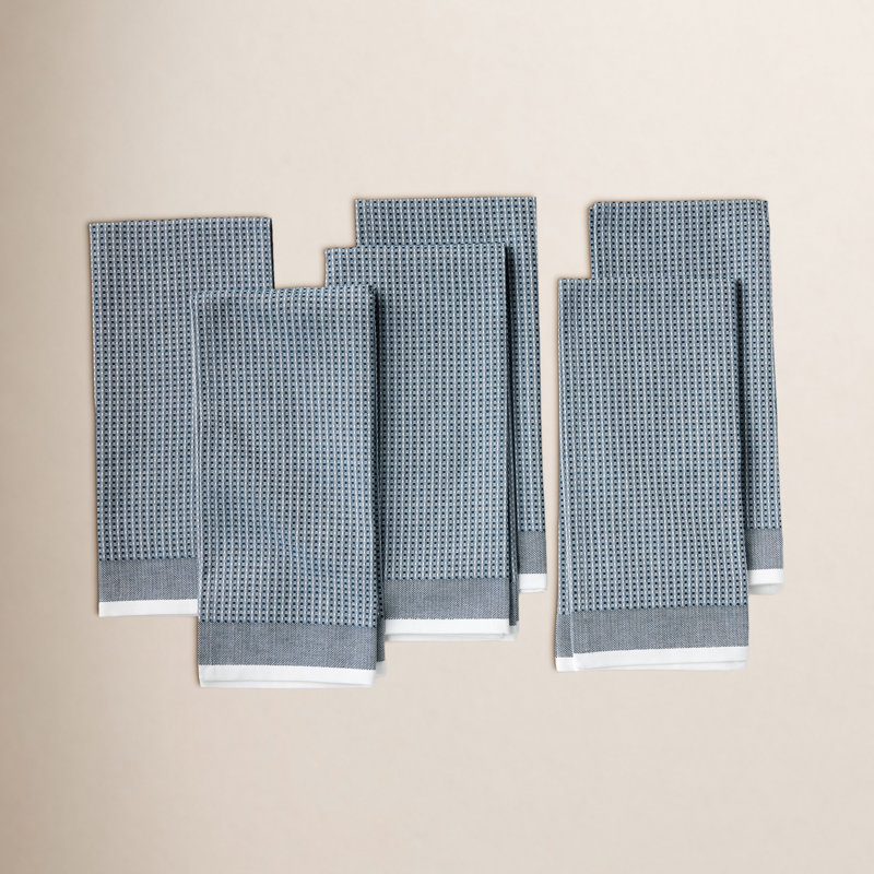 Serviette de cuisine Organic Waffle, Indigo