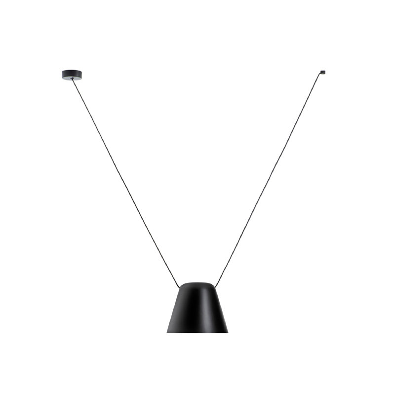 Câble latéral de grenier 1 cône, Noir, H 47,13 po x l 39,5 po x P 9,5 po
