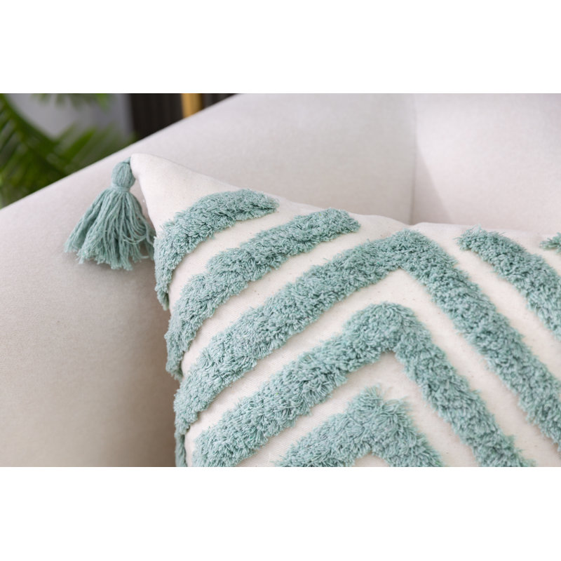 Housse de coussin Novel, Vert menthe, Carré
