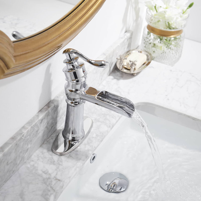Single-handle Bathroom Faucet, Chrome