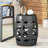 Metal Side Table In Black With Chic Iron Cut Pattern, 16.5"X16.5"X20.75", No Assembly Required, Construction Elegant Detail, 16.08"X16.08"X20.13",-266824392