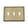 Egg and Dart 3-Gang Toggle Light Switch Wall Plate