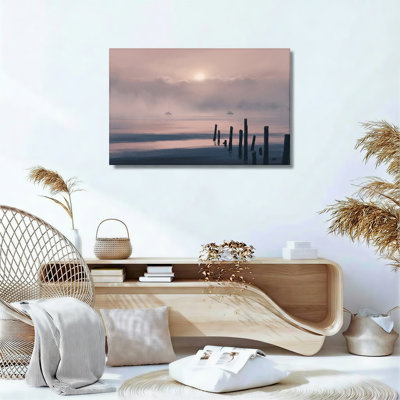 Ensemble de 1 tableau sur toile Misty Harbor