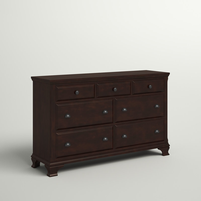 Dravin 61.75'' W 7 - Drawer Dresser, Cherry