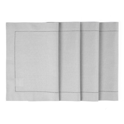 Cotton Linen Hemstitch - 100% Pure Placemats