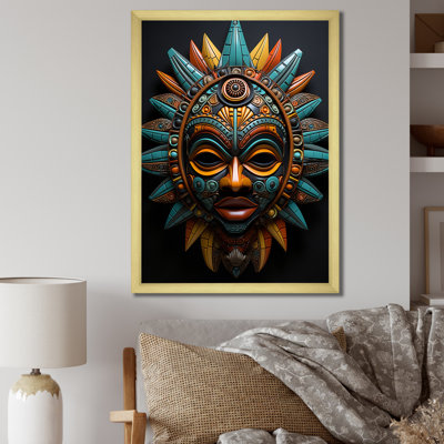 Jeilani, masque tribal africain, bamileke