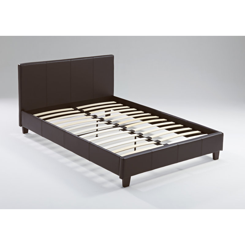 Upholstered Bed, Double (4'6), Brown