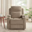 Fauteuil inclinable électrique avec fauteuil berçant, oscillant et pivotant, porte-gobelets intégrés-949532412