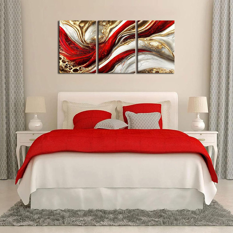 3 Piece Wrapped Canvas Print, 60 cm H x 40 cm W