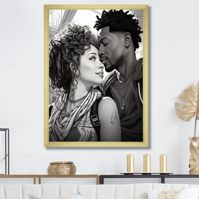 "Illustration d'un couple afro-américain"