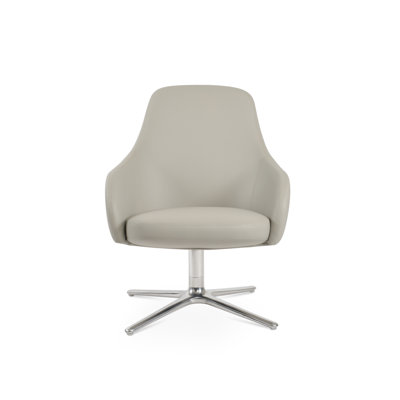 Gazel Arm Lounge Oval Swivel Chair