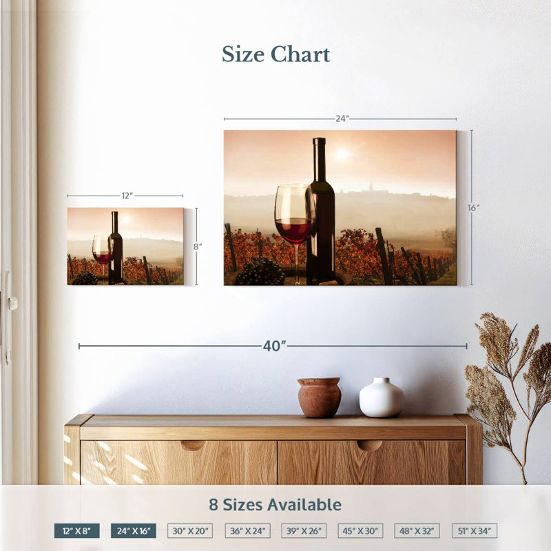 Yarlin Santa Barbara Vineyard, H 16 po x l 24 po