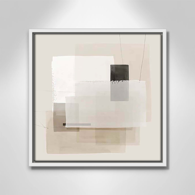 «Mystical Momentum II» par Hazel J, Cadre flottant blanc, H 13,5 po x l 13,5 po x P 2 po
