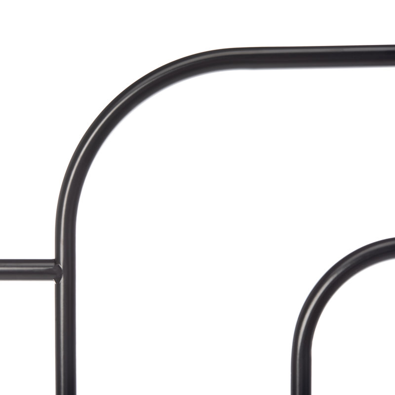Magdeline Metal Headboard, Full, Black