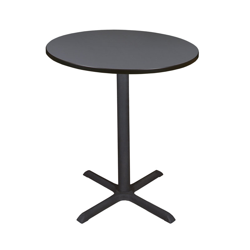 Table ronde de café Cain, Gris, 42" H x 30" L x 30" D