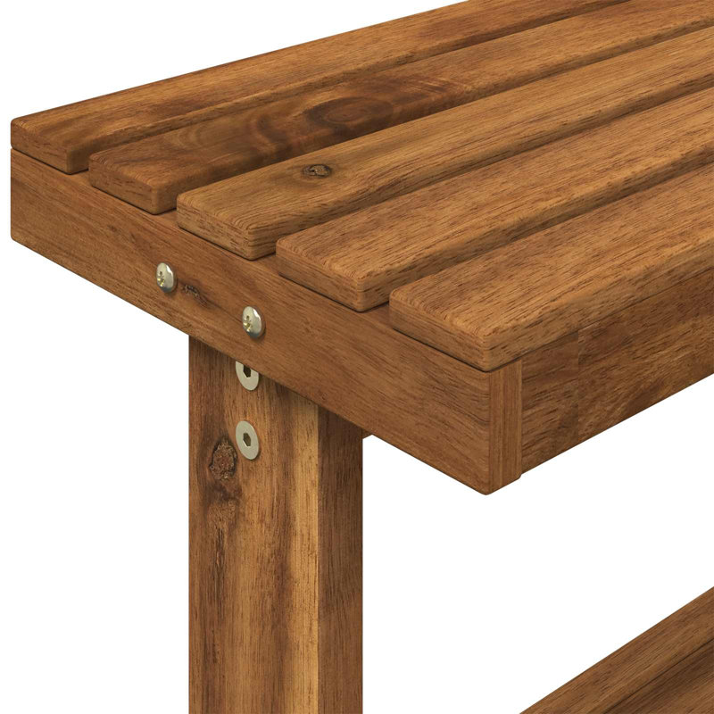 Solid Wood Potting Bench, Walnut, 48.5cm W