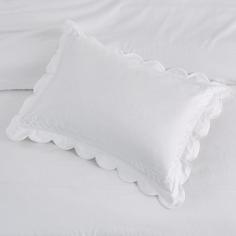 Ensemble de couette Rei, King Duvet Cover + 2 King Shams, Blanc