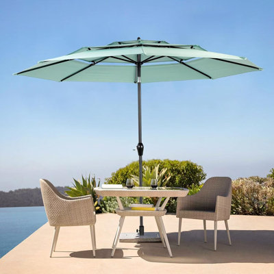 Parasol de marché inclinable 115,75 po