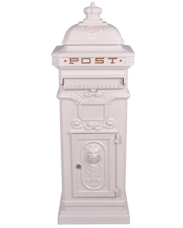 Weybossett Aluminum Column Box, White