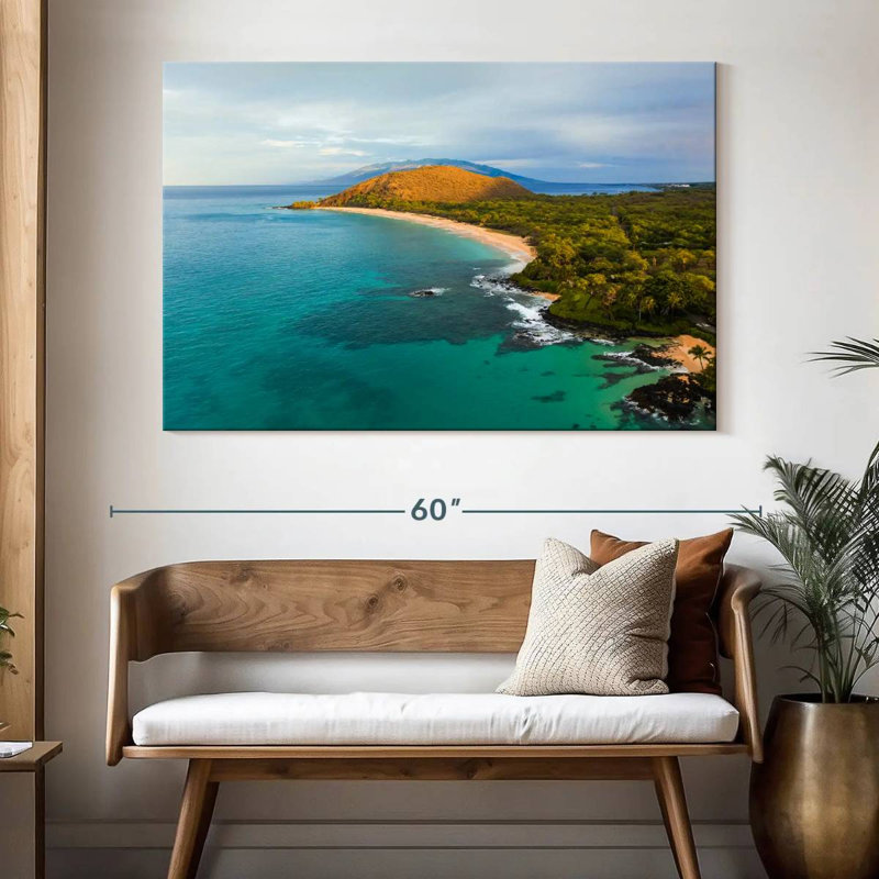 Gillard Blue Makena Beach, H 34 po x l 51 po